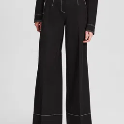 Karl Lagerfeld Women Mid-Rise Parallel Trousers-picture-20