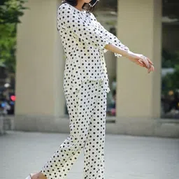 SZN Floral Printed Round Neck Tunic & Trousers Co-Ords Set image 5