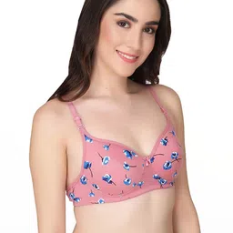 Samvar Pink Cotton Non-Wired Non Padded Minimizer Bra image 2