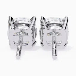 VALANOVA BIS Hallmark 14K White Gold Diamond Studded Earrings 1.46 gm image 4
