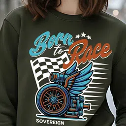 Moda Rapido Women Printed Round Neck Pullover Sweatshirt image 5