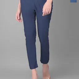 Comfort Lady Women Pack Of 2 Mid-Rise Cropped Cotton Regular Fit Trousers-image-97