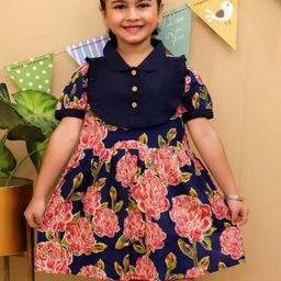 House Of Kids Unisex Blue Dresses-picture-0