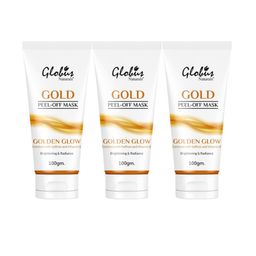 Globus naturals Gold Set Of 3 Peel Off Mask With Vitamin-E Saffron Aloe Vera & Turmeric-picture-46