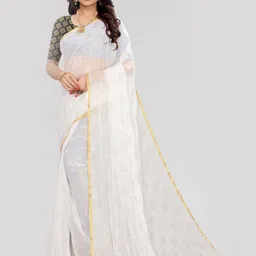 FABMORA Ethnic Motifs Printed Saree image 1