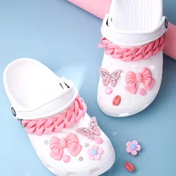 Melbees by Yellow Chimes Girls 14 Pcs Chain Charms Set  For  Clogs-image-25