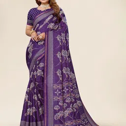 Winza Designer Floral Woven Design Zari Maheshwari Saree-picture-14