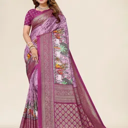 Winza Designer Ethnic Motifs Woven Design Zari Maheshwari Saree-picture-25