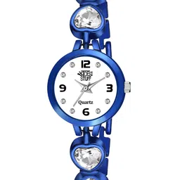 SWADESI STUFF Women White Dial Bracelet Style Straps Analogue Watch SDS 104 BLUE-image-24