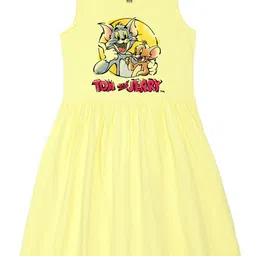 Wear Your Mind Girls Tom & Jerry Printed Fit and Flare Dress-picture-19