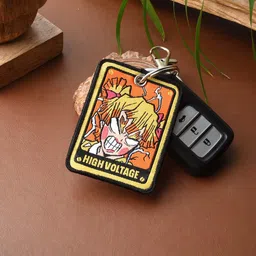 COMICSENSE Demon Slayer Anime Inspired High Voltage Double Sided Woven Key chain-picture-21