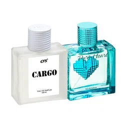 CFS Cargo White & Pure Heart Blue Set Of 2 Long Lasting Eau De Parfum - 100ml Each image 1