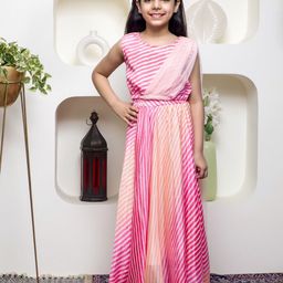 NEUDIS Girls Leheriya Printed Ready to Wear Lehenga & Blouse With Dupatta-picture-35