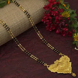 Ramdev Art Fashion Jwellery Gold-Plated Beaded Mangalsutra-picture-20