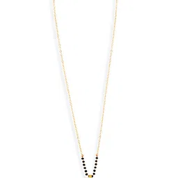 ABDESIGNS Gold-Plated AD Stone-Studded & Beaded Mangalsutra-picture-24