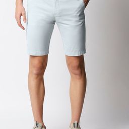 Basics Men Blue Pure Cotton Shorts-picture-1