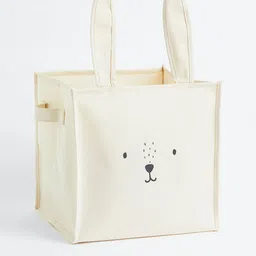 H&M Kids White & Black Printed Pure Cotton Storage Basket-picture-47