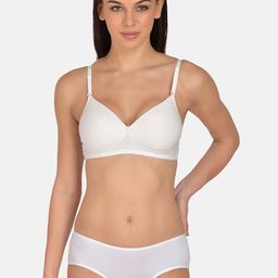 mod & shy Women White Solid Cotton Lingerie Set MS272R-picture-7