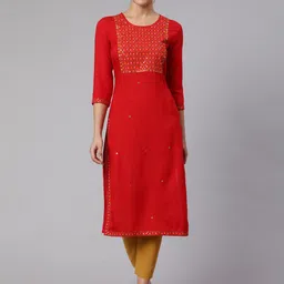 KALINI Printed Straight Kurta-picture-11