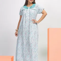 9shines Label Printed Maxi Nightdress-picture-23