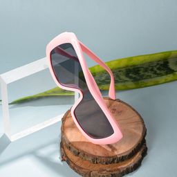 HAUTE SAUCE by Campus Sutra Women Black Lens & Pink Wayfarer Sunglasses with UV Protected Lens-picture-31