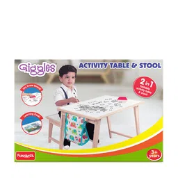 Giggles 2 in 1 Activity Folding Table & Stool for Age 3 Years+-picture-18