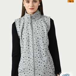 BAESD Pack Of 2 Printed Sleeveless Lightweight Open Front Jacket-picture-20