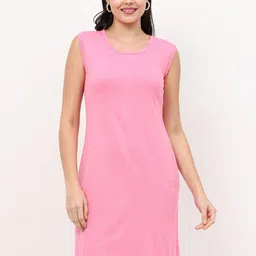 Fleximaa Women Pack Of 2 Pink & Turquoise Blue Pure Cotton Longline Tank Top-picture-38