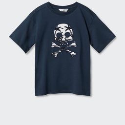 Mango Kids Boys Pure Cotton Drop-Shoulder Sleeves Applique Sustainable T-shirt-picture-45