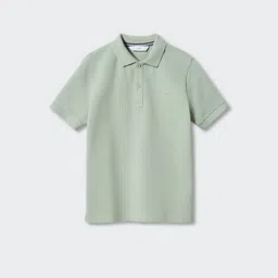 Mango Kids Boys Pure Cotton Polo Collar Sustainable T-shirt-picture-40