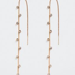 MANGO Crystal Thread Earrings-picture-40