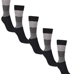 Dollar Socks Men Pack Of 5 Patterned Cotton Calf-Length Socks-picture-34