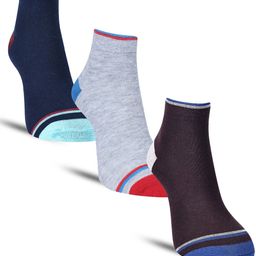Dollar Socks Men Pack Of 3 Cotton Ankle-Length Socks-picture-7