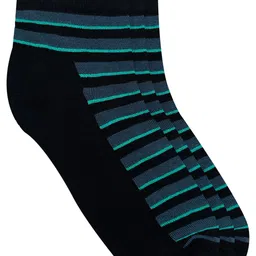 Heelium Men Pack Of 3 Striped Ankle-Length Socks image 1