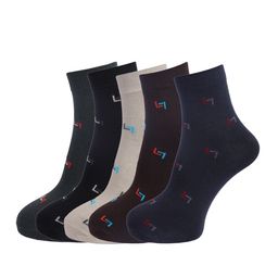 Dollar Socks Men Pack Of 5 Assorted Cotton Ankle-Length Socks-picture-41