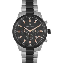 MONT NEO Men Dial & Stainless Steel Bracelet Style Straps Analogue Watch 1032C-M1404-picture-18