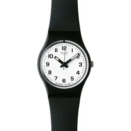 Swatch Unisex White Dial & Black Ceramic Straps Analogue Watch-picture-25
