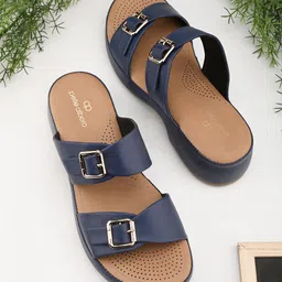 pelle albero Women Flatform Sandals With Buckles image 1