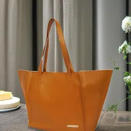 Bagsy Malone PU Oversized Structured Shoulder Bag with Cut Work-picture-33
