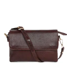 Teakwood Leathers Textured Leather Structured Sling Bag-picture-11