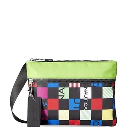 Nautica Geometric Printed Structured Sling Bag-picture-23