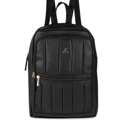 Mochi Black Textured PU Structured Handheld Bag with Cut Work-picture-13