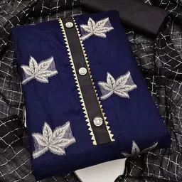 SHADOW & SAINING Floral Woven Design Gotta Patti Detailed Unstitched Dress Material-picture-14