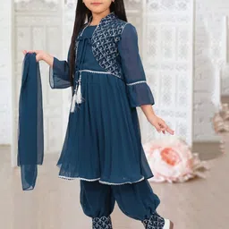 BAESD Girls Regular Sequinned Kurta with Patiala & With Dupatta-picture-17