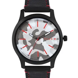 FCUK Men Grey Dial & Black Leather Straps Analogue Watch FK00011C-picture-44