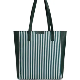 Fastrack Striped PU Oversized Shopper Shoulder Bag with Fringed-picture-52
