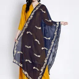Clora Creation Embroidered Dupatta With Gotta Patti-picture-21