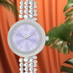 DressBerry Women Blue Dial & Silver Toned Straps Analogue Watch HOBDB-185-SL-picture-36