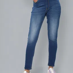 Flying Machine Women Skinny Fit High-Rise Light Fade Stretchable Cotton Jeans-image-8