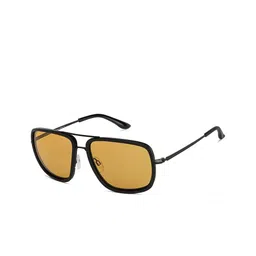 Vincent Chase Unisex Yellow Lens & Black Square Sunglasses with Polarised and UV Protected-image-54